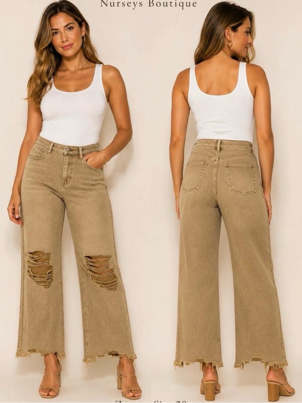 Zenana Tan Jeans Size 30